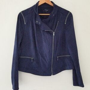 Torrid asymmetrical zip closure mock zipper